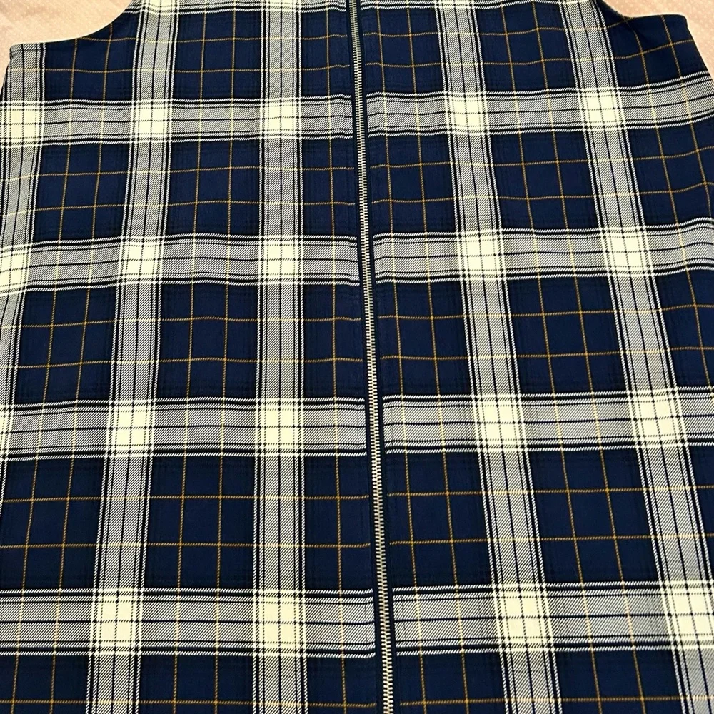 (NWOT) Forever 21 Blue and Yellow Plaid Dress - Picture 5 of 6